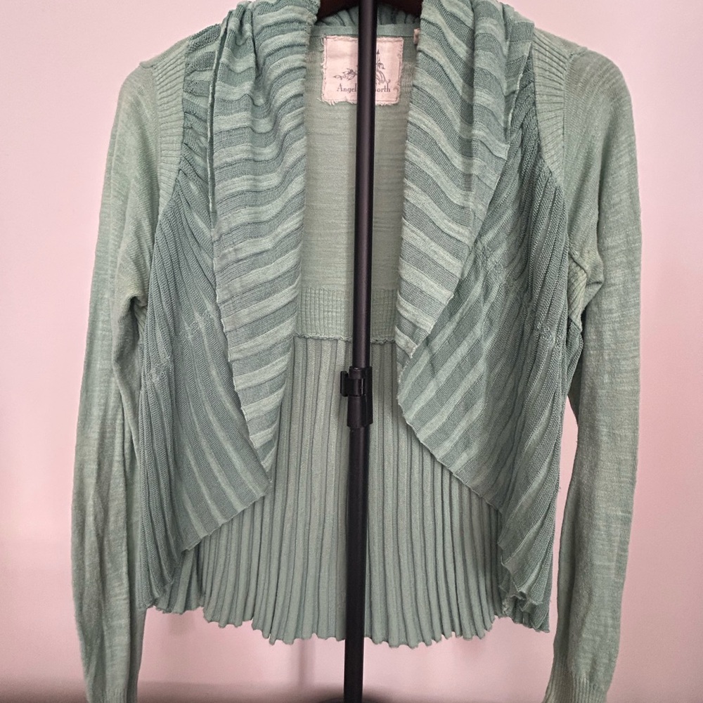Angel Of The North Light Green Cardigan